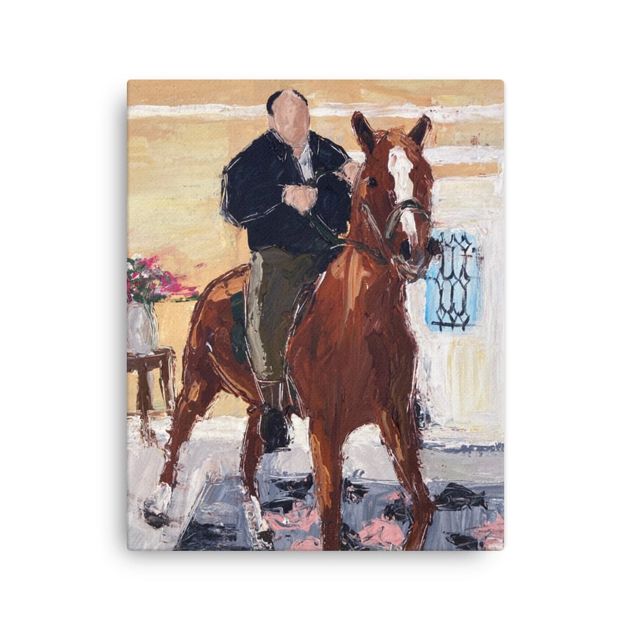Image of Tony on a pony  (canvas prints) 16” x 20”