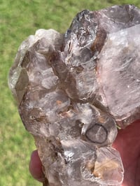 Image 14 of Smoky Quartz & Red Rutile Enhydro Multi Terminated Crystal | Zambia #3052