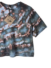 Image 6 of S Crop Tee in Ember Ice Dye
