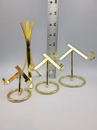Image 1 of Gold Metal Stand For Crystals- 4 Styles