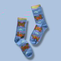 Image 1 of Emotional Support Socks - Crabby