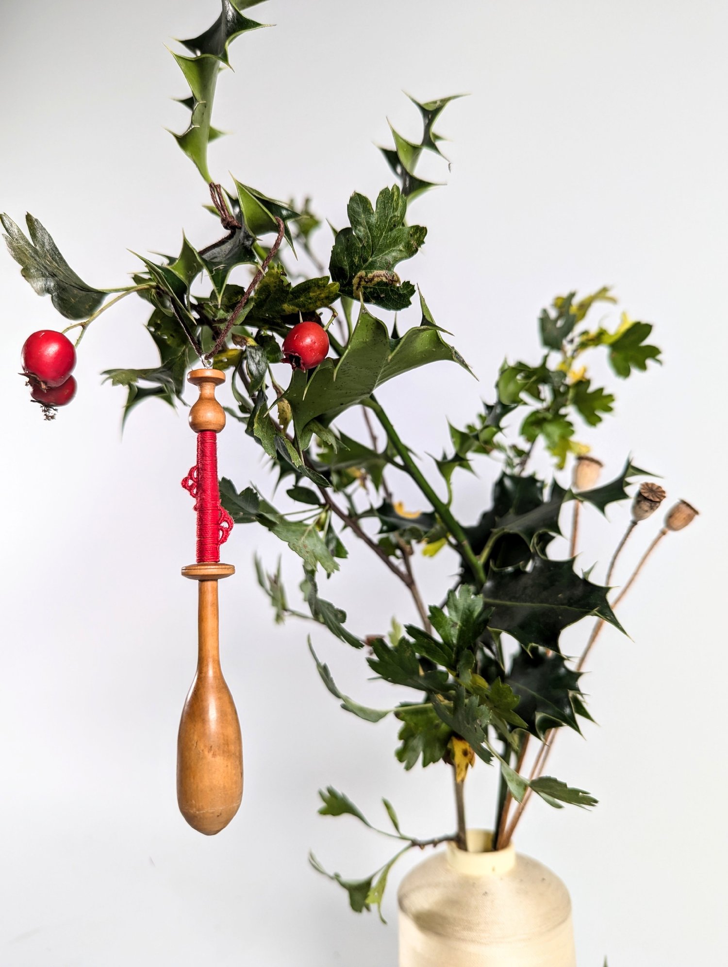 Image of Lace making bobbin decorations 