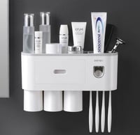 Image of Smart Teeth Toothbrush Holder & Toothpaste Dispenser
