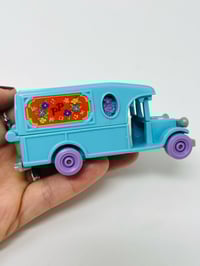 Image 5 of Polly Pocket vintage camion fleuriste bleu complet