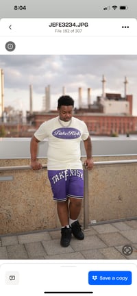 Image 3 of Tan Purple Freeband Shirt 