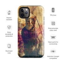 Image 6 of Beautiful Colorful Oil Painting Tabby Cat Inspired Tough Case for iPhone®