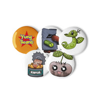 Image 1 of Pokebeans Set of pin buttons