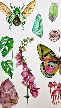 Image 5 of LIBRA Nature Chart ORIGINAL ARTWORK