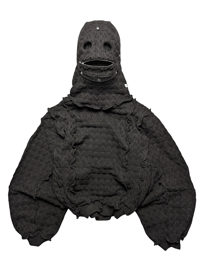 Image 1 of ARMOR BLACK HEAVY KNIT HOOD