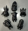 Hextraterrestrials mini vinyl figures (black)