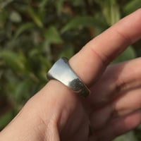 Image 4 of Green sapphire signet ring