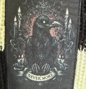 Image 2 of Knitted Cushion Wednesday Design, Cover & Insert, Handmade 18” x 18”