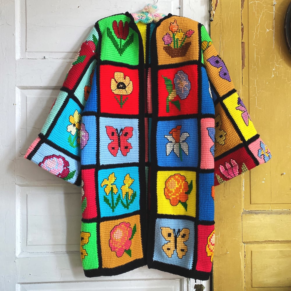 Image of Garden Grid Granny Sweater