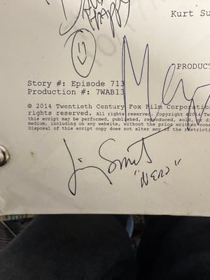 Image of Sons of Anarchy series finale signed by cast
