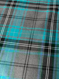Image 2 of Turquoise and Grey Tartan - Mint - Teal