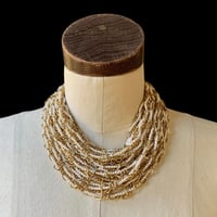 Image 1 of Miriam Haskell -Esque Faux Pearl Gold Necklace