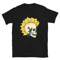 Skull Sunflower Rock Metal T-Shirt