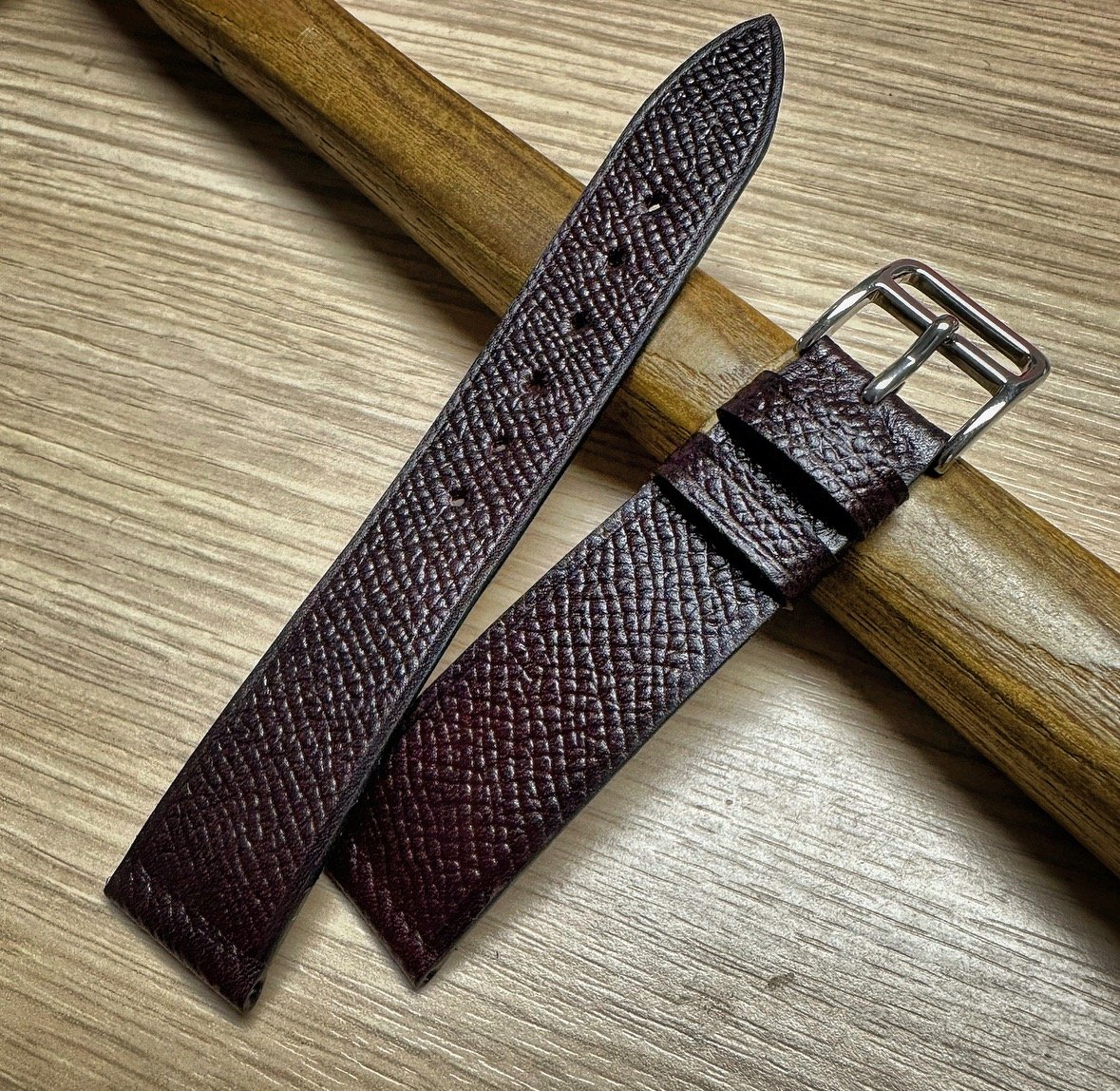 Image of Russian Grain Burgundy Museum Watch Strap