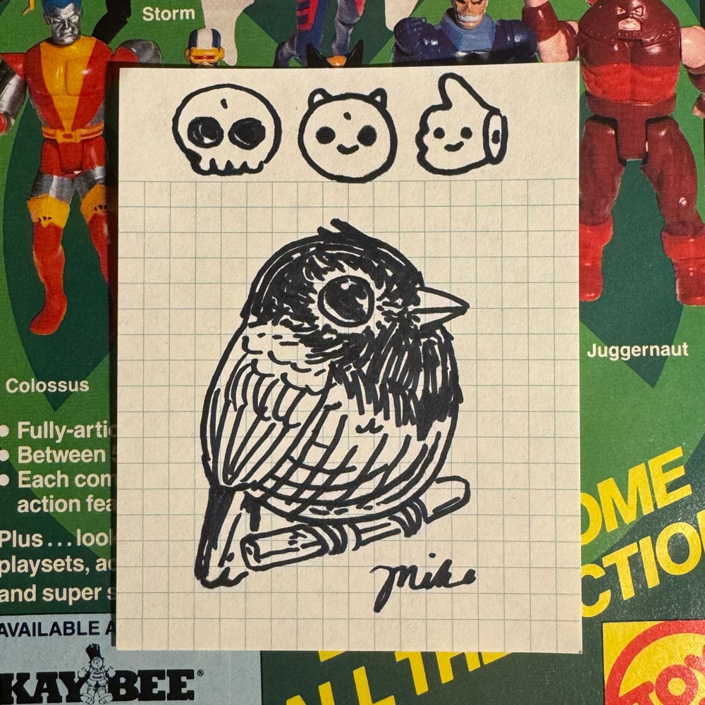 Image of Fat Bird Sharpie Sketch #41