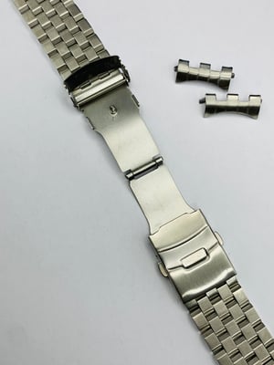 Image of 22mm Seiko turtle curved lugs stainless steel gents watch strap,New.(MU-23)