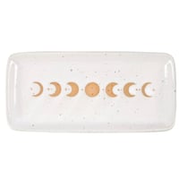 Image 1 of 17cm Moon Phase Ceramic Trinket Tray