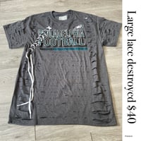 Large Eagle gray lace destroyed 