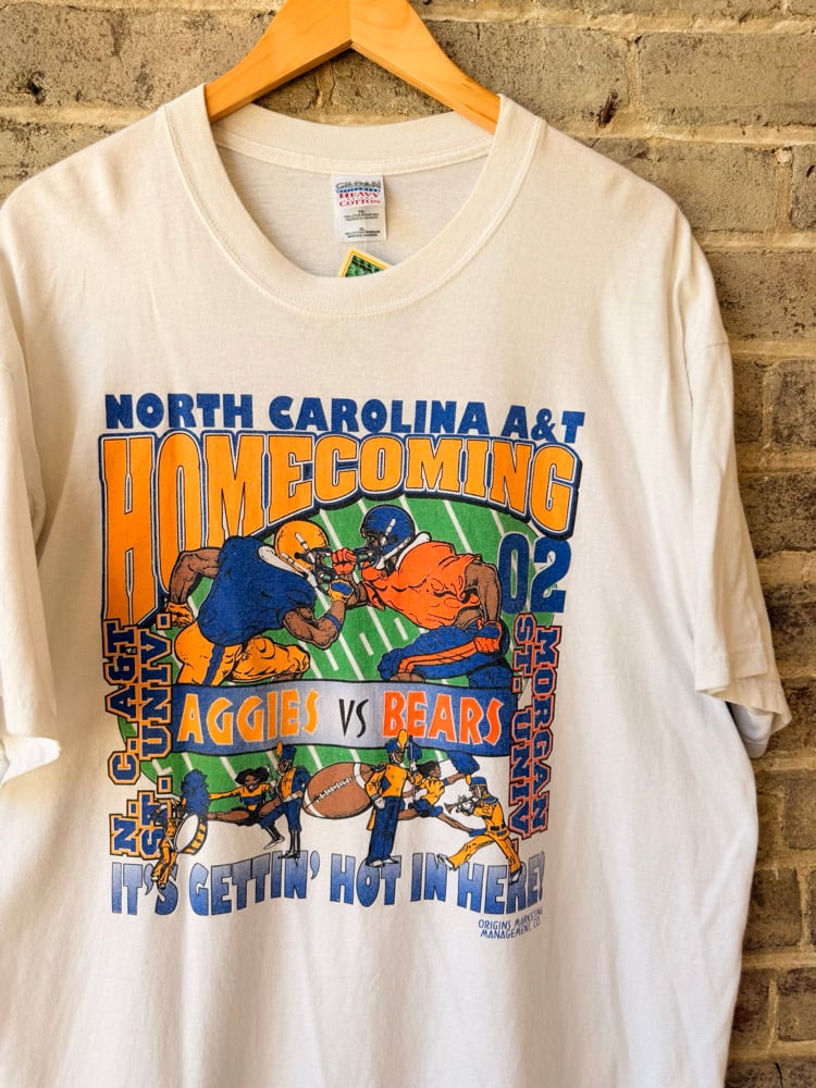Image of 2002 North Carolina A&T State University Vs. Morgan State University Homecoming Tee, SIZE: XL