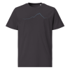 Cervino PULSE T-shirt in Cotone Organico Unisex Antracite / cyan