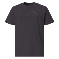 Image 1 of Cervino PULSE T-shirt in Cotone Organico Unisex Antracite / cyan