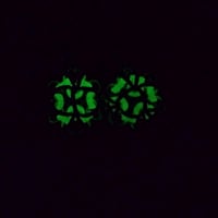 Image 3 of Glow-in-the-Dark Dodecahedron Earrings