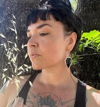 Image 2 of Made to order - obsidian arrowhead earrings 