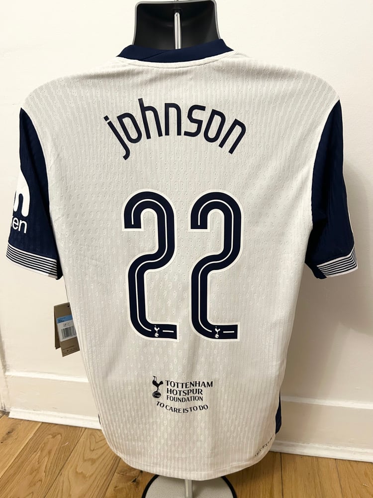 Image of PRE ORDER: Tottenham Hotspur “JOHNSON 22” Vaporknit 2024/25 Home Europa Final  Shirt (M)
