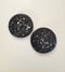 Image of Duo de sous-verres terrazzo noirs