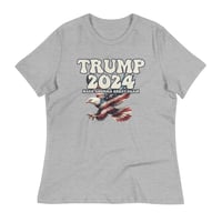 Image 4 of Trump 2024 Retro Eagle - Women's Relaxed T-Shirt from PatriotsCo.com