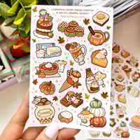 Image 3 of Pumpkin Dessert Sticker Sheet