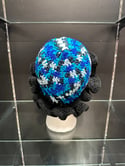 crochet bucket hat with wavy brim H