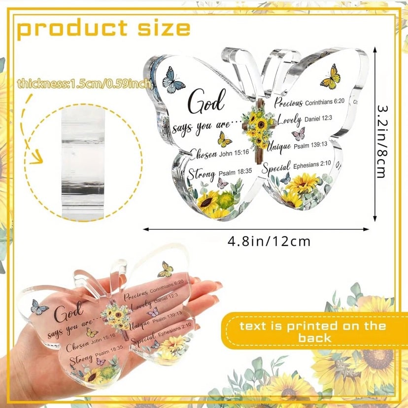 Image of Butterfly Shaped Mini Plaque 