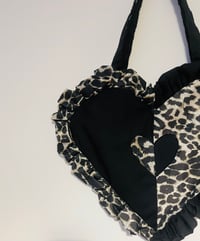 Image 3 of The 90s Double Trouble Heart Bag 🖤🐆