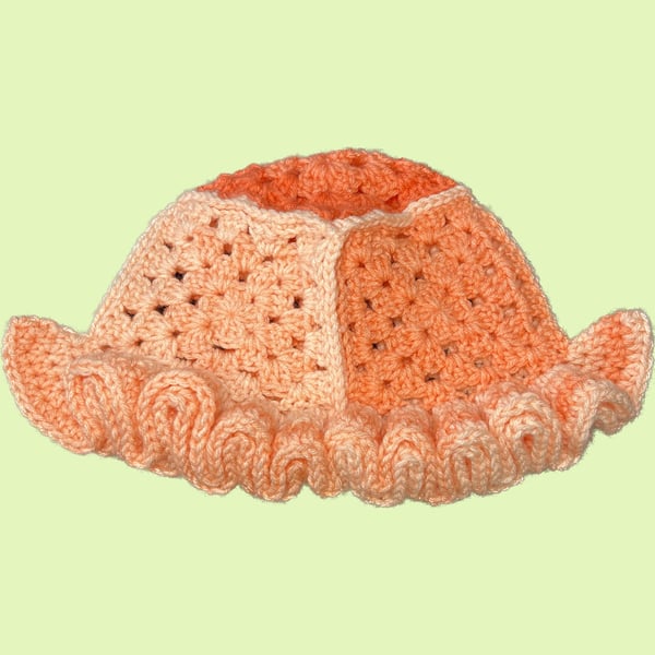 Image of Peach Square Hat 