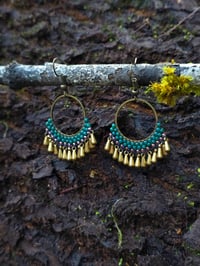 Image 1 of Small beaded hoops 