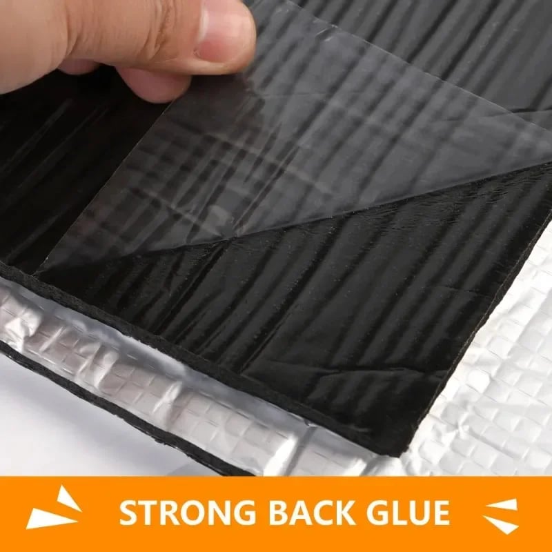 Image of Fireproof Heat and Sound Insulation Mat 200x50cm Acoustic Thermal Mat Soundproof Wall Panels Noise I