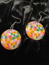 Flat Disco Ball Earrings