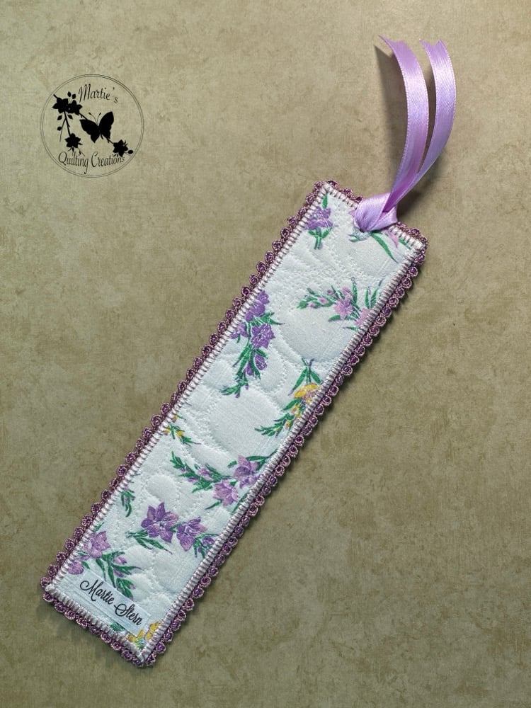 Image of Vintage Heirloom Keepsake Bookmark-  Lavender  #3