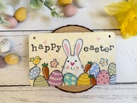 Image 2 of Happy Easter Bunny Mini Plaque