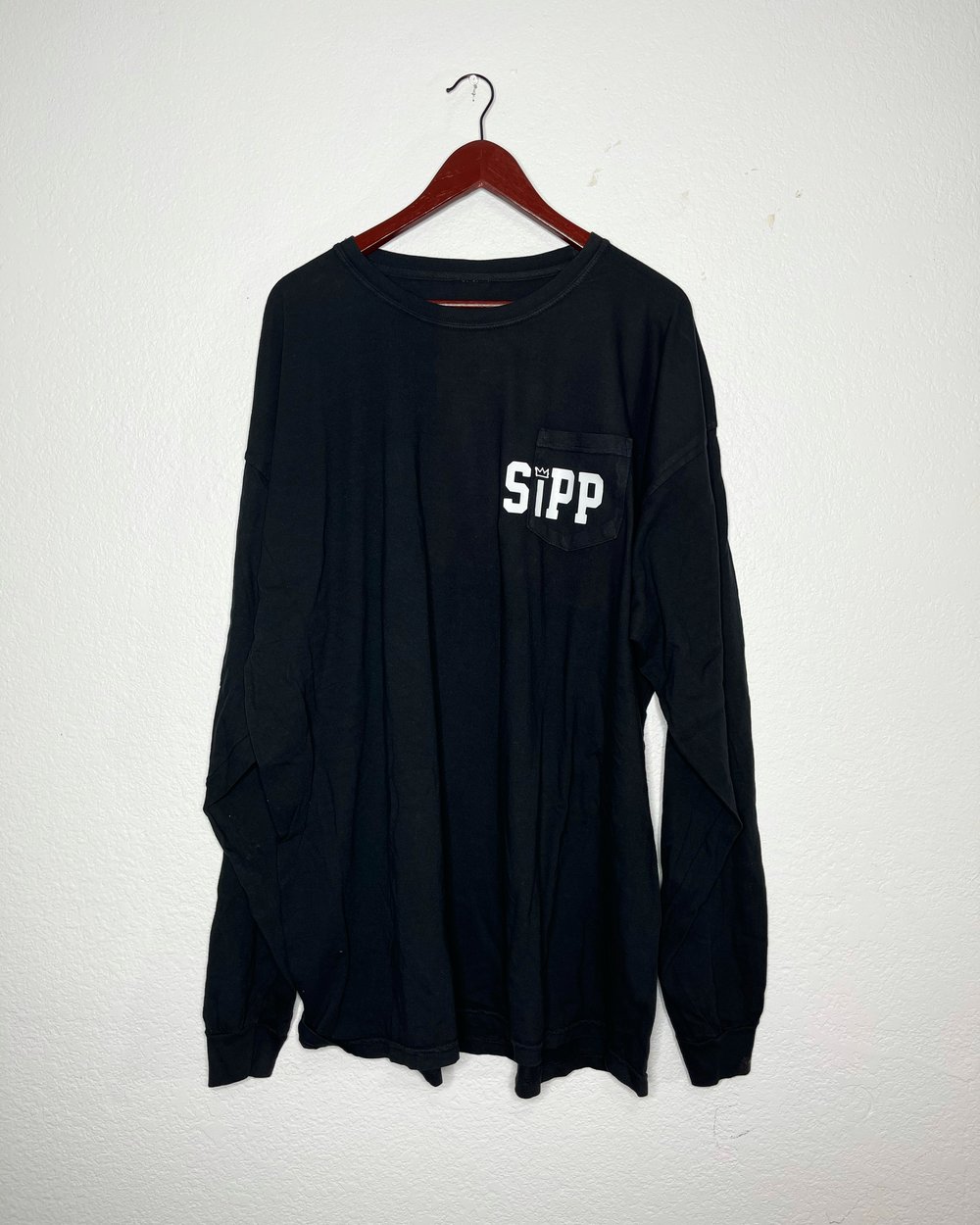 Long Sleeve Vintage Pocket TShirt