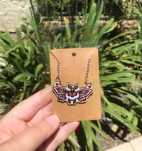 Image 1 of Mothman pendent necklace 