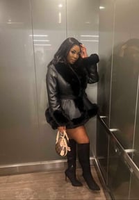 Image 3 of Lux Trench Fur Coat