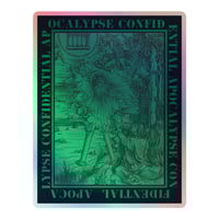 Image 1 of Book Eater Green Holographic Sticker