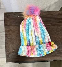 Image 1 of Teen/Small Adult Beanie-Flapper Girl