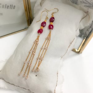 Image of BOUCLES D'OREILLES LILAS